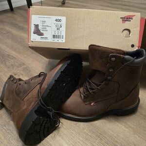 Red Wing Shoes Men's Dark Brown Leather Boots